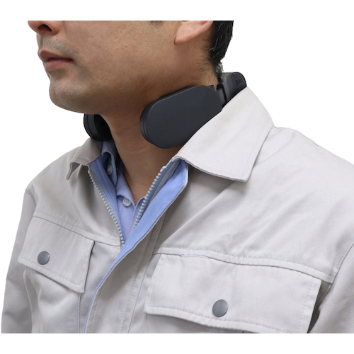 【売切商品】サンコー　ネッククーラー　Ｓｌｉｍ　グレー　モバイルバッテリーセット