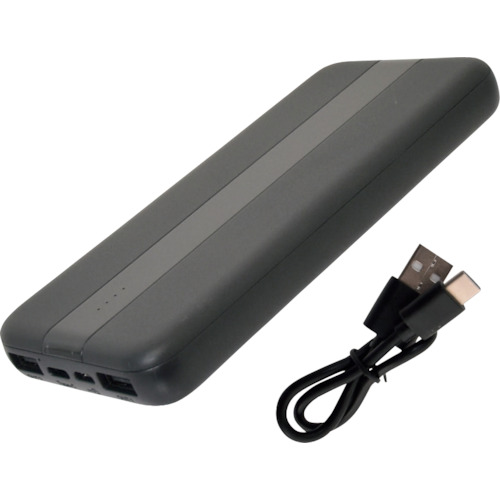 【売切商品】サンコー　ネッククーラー　Ｓｌｉｍ　グレー　モバイルバッテリーセット
