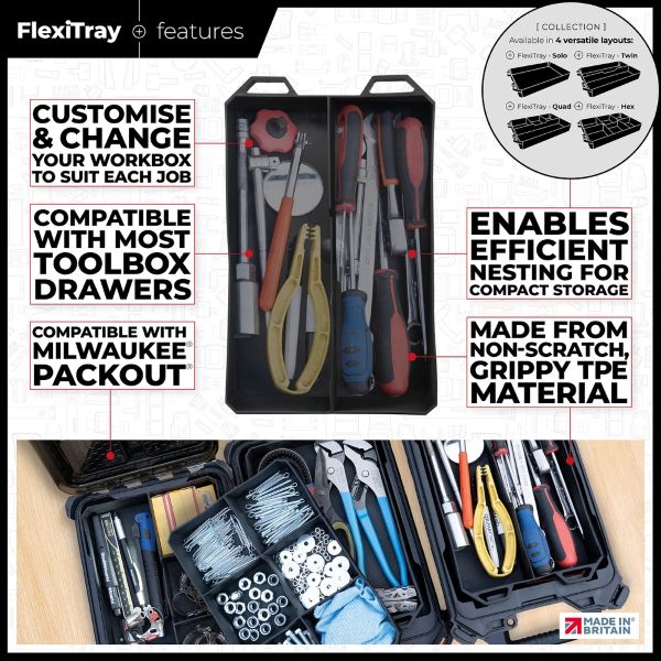 ステルスマウント　BLACK Double FlexiTray　FXT-SP-BLK-2-1