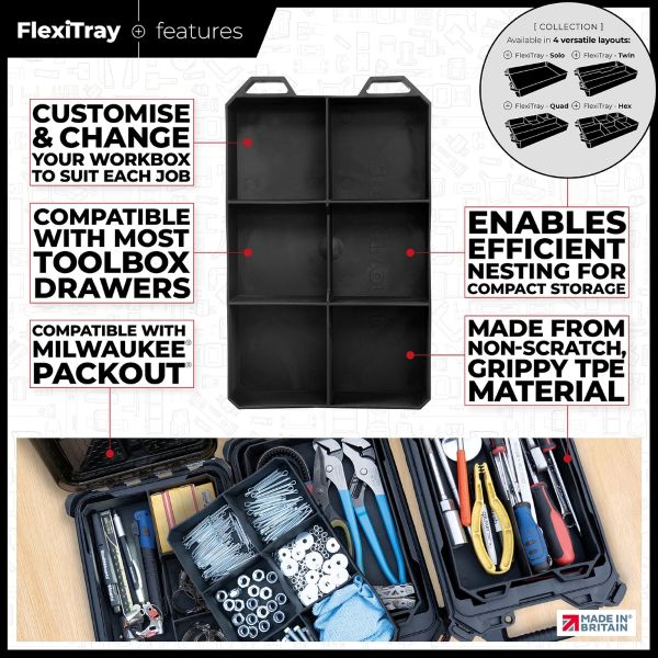 ステルスマウント　BLACK Six FlexiTray　FXT-SP-BLK-6-1