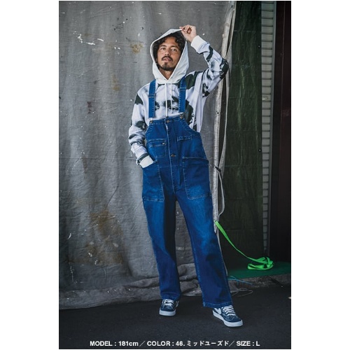 グレースエンジニア ボーダレスデッキパンツ ワンウォッシュ GE-660-43