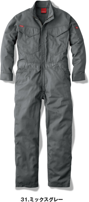 「エレメンツ」　キナ・グラニス グレースエンジニア GEオールマイティーツナギ ミックスグレー GE-830