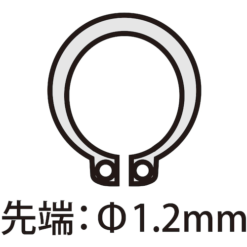 JTC　９０°スナップリングプライヤー　JTC5710