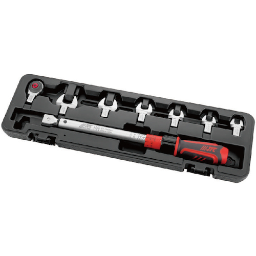 JTC スパナ＆トルクレンチセット 9.5mm JTC6832K 送料無料 ポイント5倍 インボイス制度対象適格請求書発行事業者 JTC スパナ＆トルクレンチセット ヘッド交換型 9.5mm 3⁄8 10-60 Nm