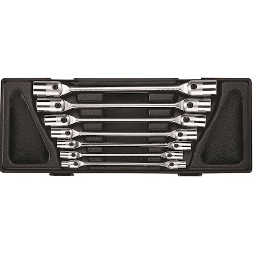 JTC 7PCS ダブルソケットフレキシブルレンチセット JTCK6072