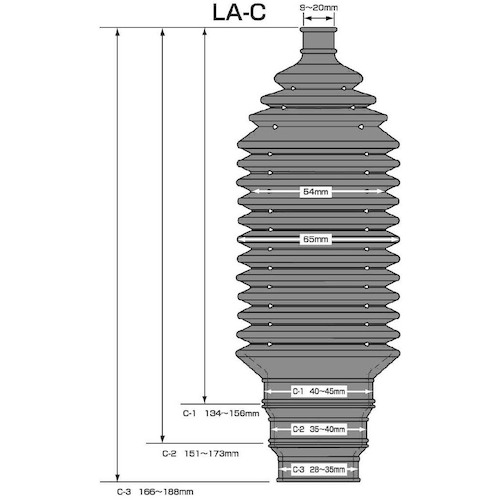 JTC　ステアリングブーツＣタイプ１個　LA-C-1X