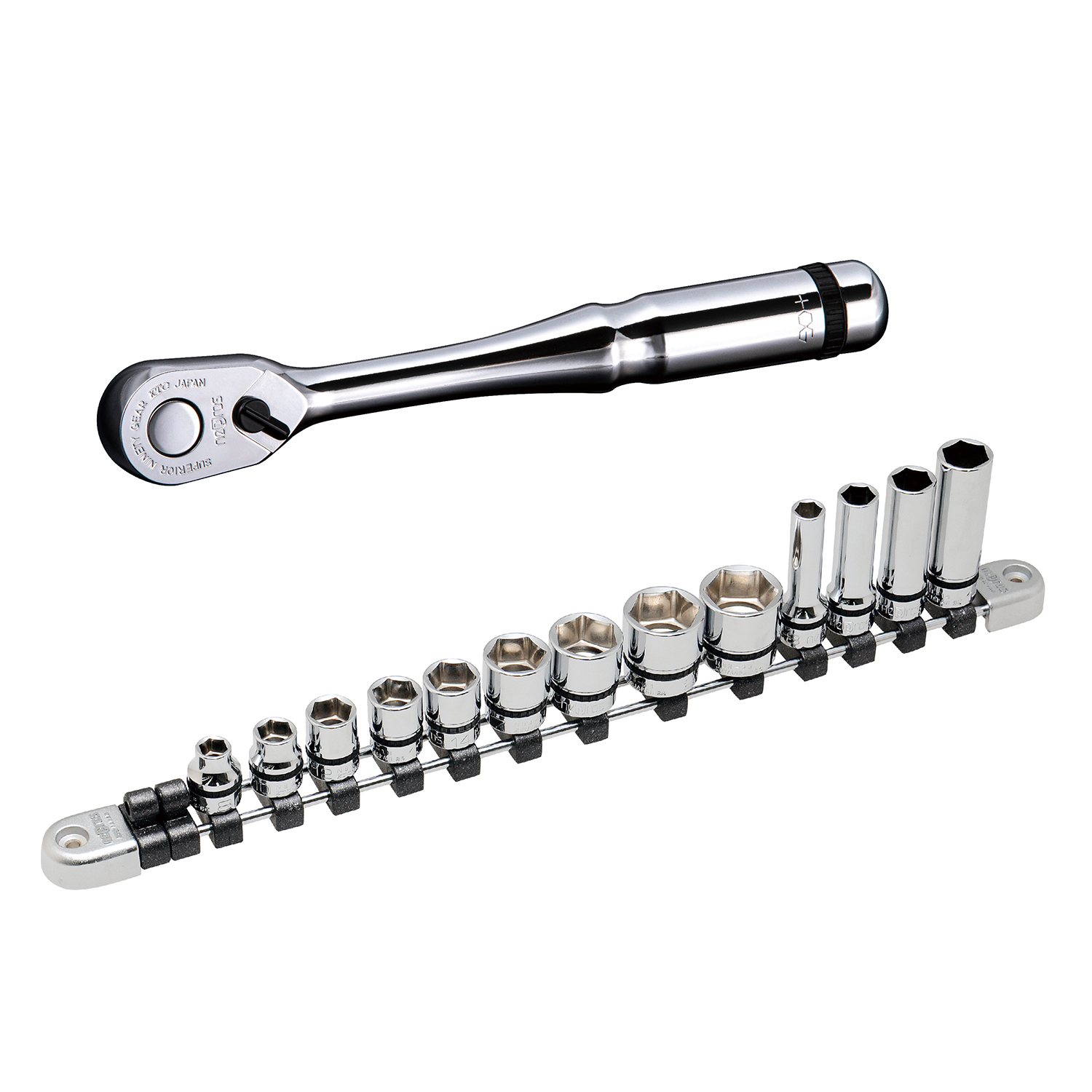 ミトロイ/MITOLOY 3/8(9.5mm)ラチェットハンドル 3RH175F