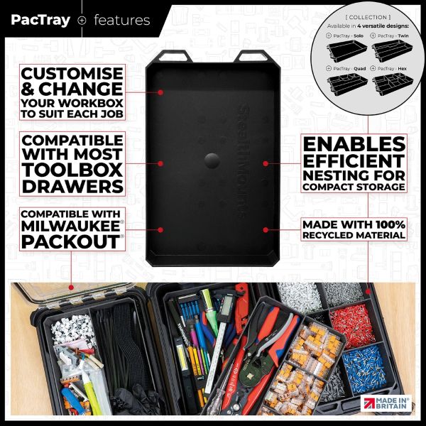 ステルスマウント　BLACK Open PacTray　 PAC-TRY-BLK-1-1