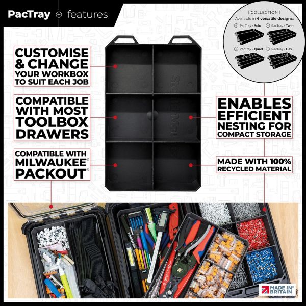 ステルスマウント　BLACK Six PacTray　 PAC-TRY-BLK-6-1