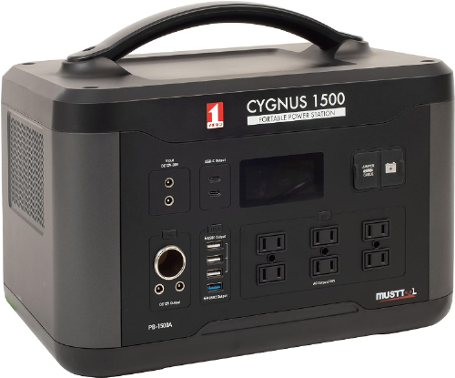 マストツール ポータブル電源 CYGNUS 1500 PB-1500A | ファクトリーギア
