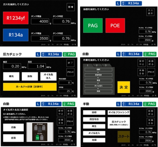 カーエアコンサービスステーション　R134a/R1234yf対応　PS1000HGS