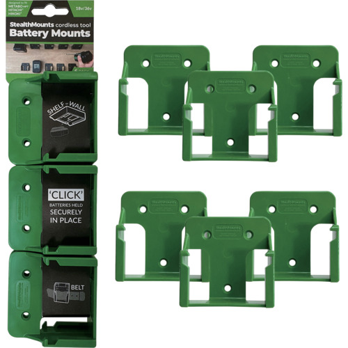 ステルスマウント　バッテリーマウントハイコーキ／メタボＨＰＴ／ヒタチ１８Ｖ用（６個入り）　BM-MHH18-_-6