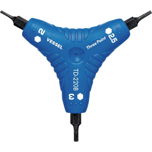 ベッセル　スリーポイントヘックスドライバーＴＤ２２０Ｂ　TD-220B