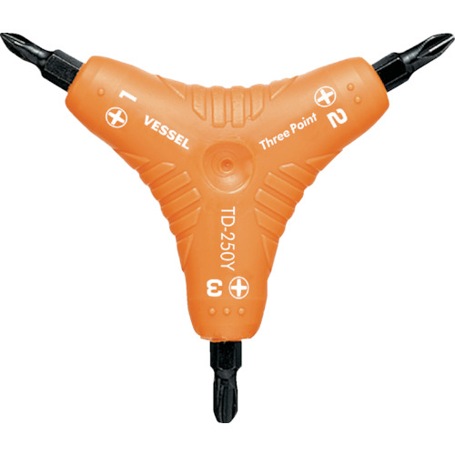 ベッセル　スリーポイントプラスドライバーＴＤ２５０Ｙ　TD-250Y