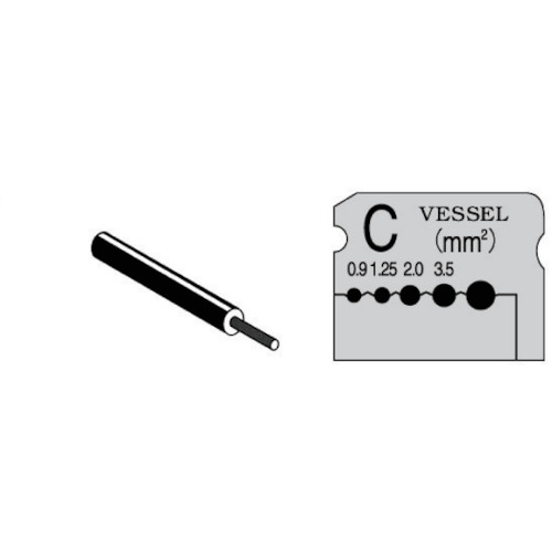 ベッセル　ワイヤーストリッパーブレード３０００Ｃ用　WB-003