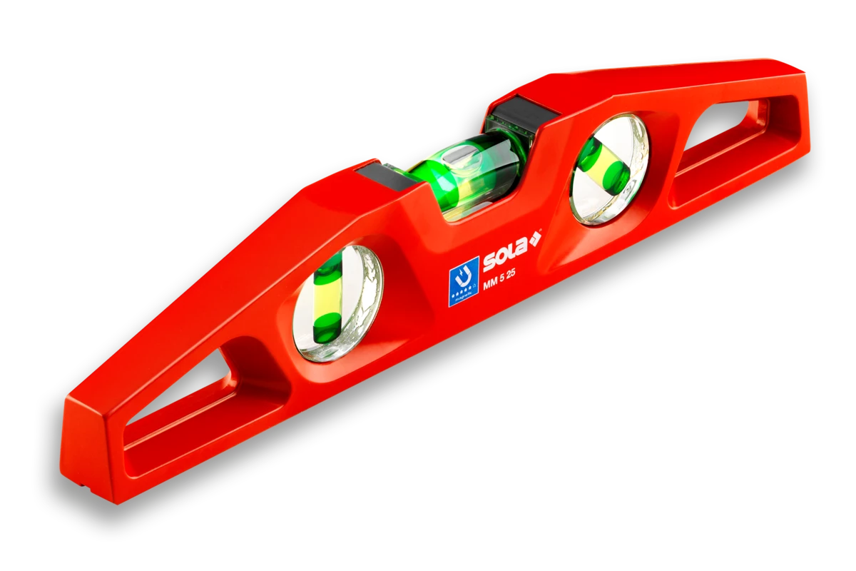 ソラ　マグネティック アルミダイキャスト水平器 全長25cm MM 5 25　1331401(MM 5 25)