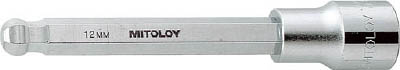 ミトロイ　1/2SQ ヘックスソケット　ボールポイント　ロング　4BHTL-__